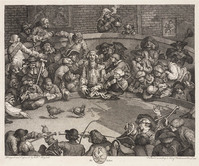 KG 15005
<br/>
Het hanengevecht
<br/>
<em>Hogarth, William (1697 - 1764)</em>